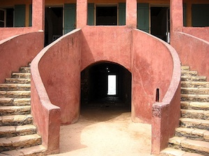 Porte-du-non-retour. Ile de Goree, au large de Dakar, Senegal