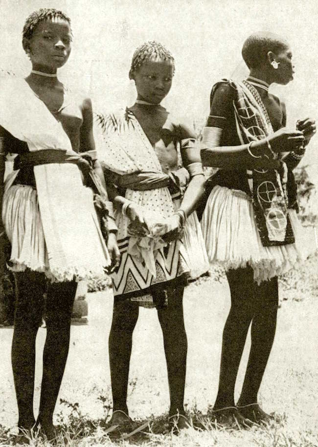 Giriyama Girls in ceremonial attire