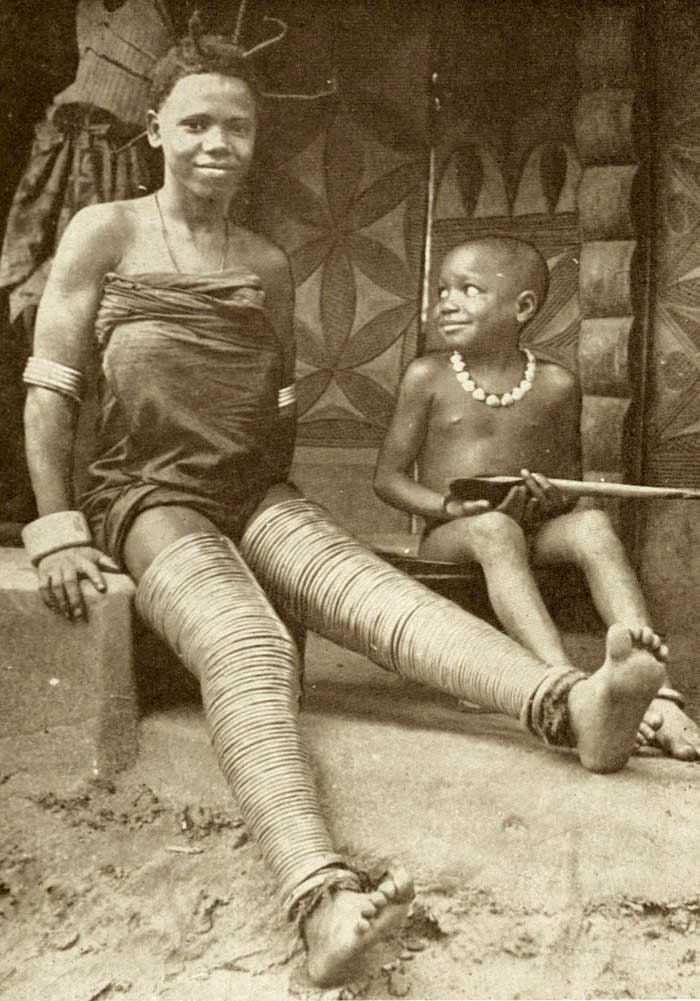 Onitsha Ibo Girl with Characteristic Leg Bangles