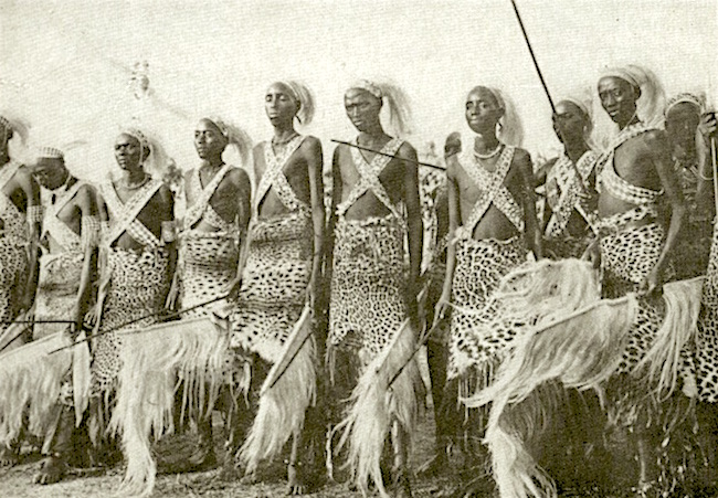 Tutsi Dancers in Ruanda-Urundi.