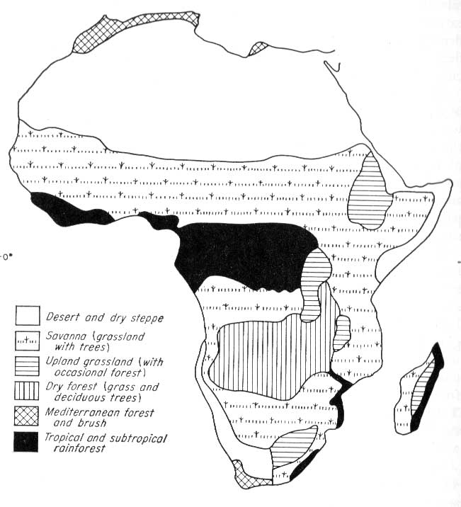 Vegetation zones of Africa