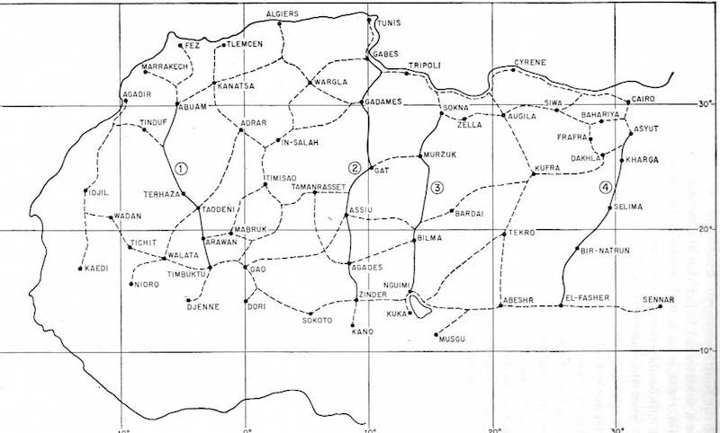 Map 12. Trans-Saharan Caravan Routes