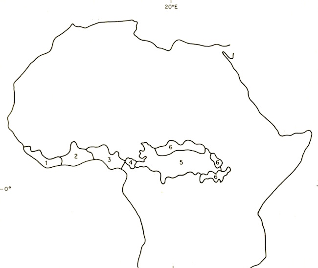 Map 13. Culture Provinces of the Yam Belt