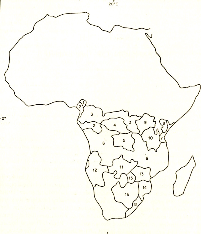 Map 14. Culture Provinces of Bantu Africa