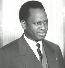 Fodéba Keita,  ministre de la defense, de l'intérieur et de la securite; en visite à Moscou en 1961